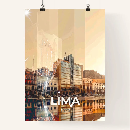 Lima Peru Skyline Architecture Icons Poster Art Poster