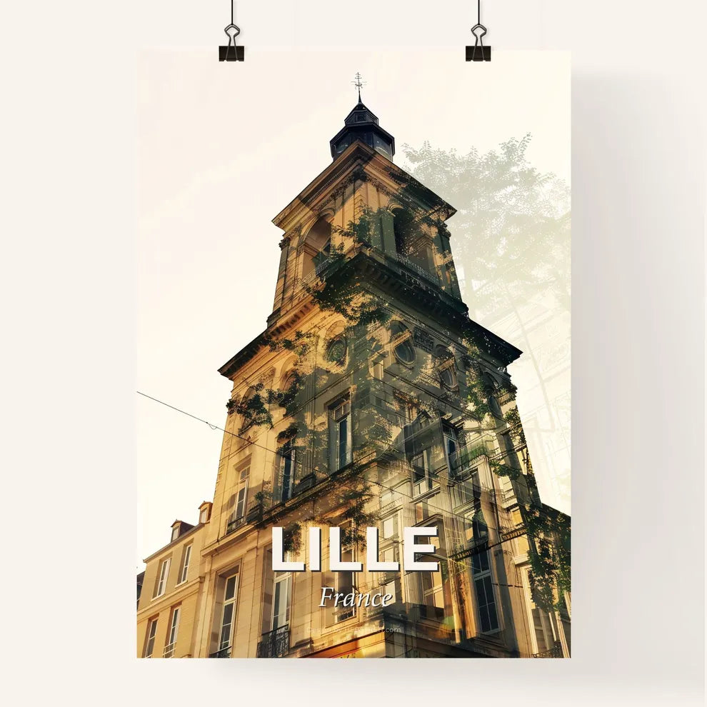 Lille Skyline Art: Iconic Composite Poster Poster