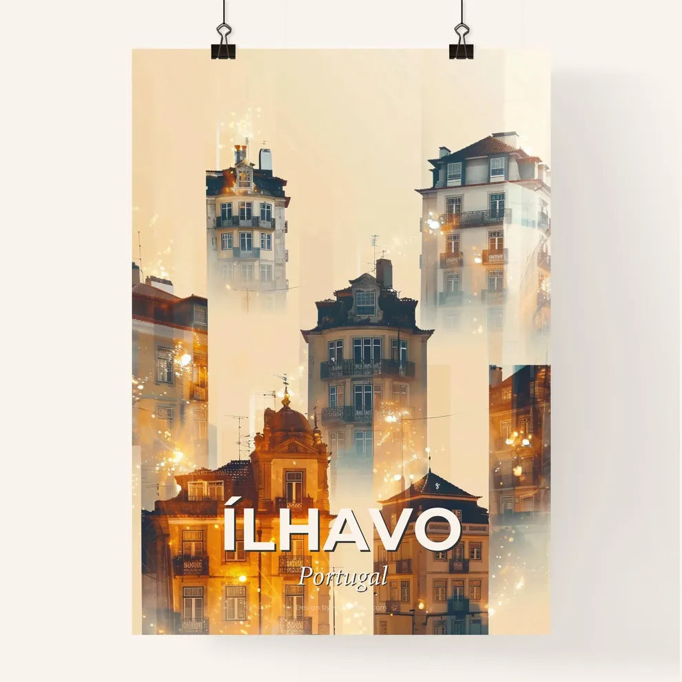 Alhavo City Skyline Composite Poster Art Poster