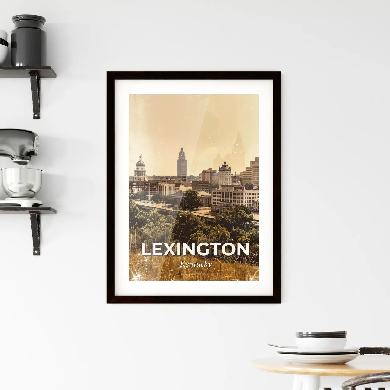 Lexington Skyline: Lights, Landmarks, Local Hues Framed Print