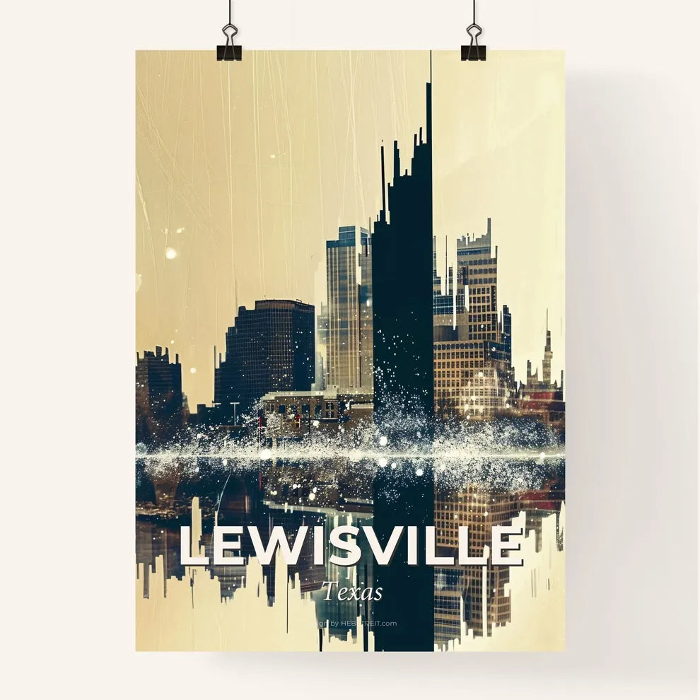 Lewisville: Urban Art with Local Charm Poster