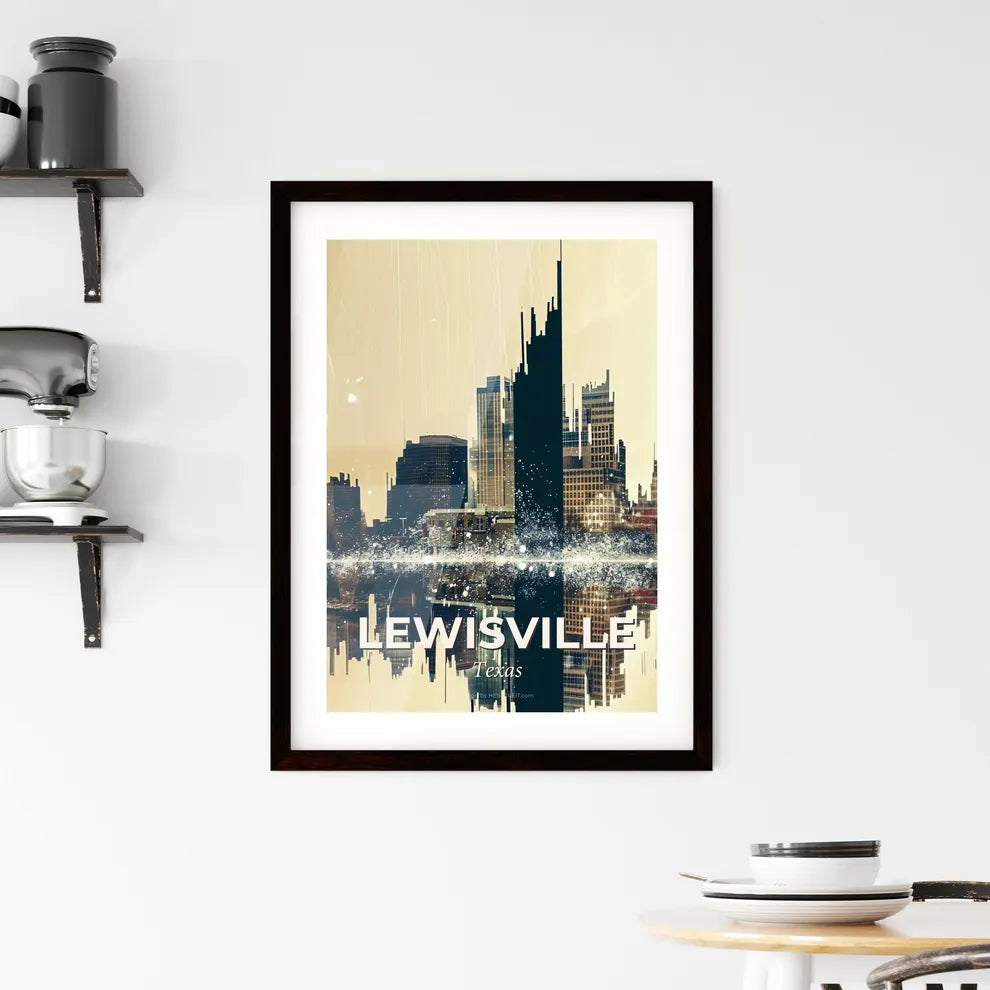 Lewisville: Urban Art with Local Charm Framed Print