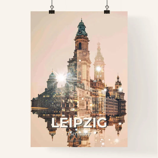 Leipzig City Lights in Vibrant Composite Poster