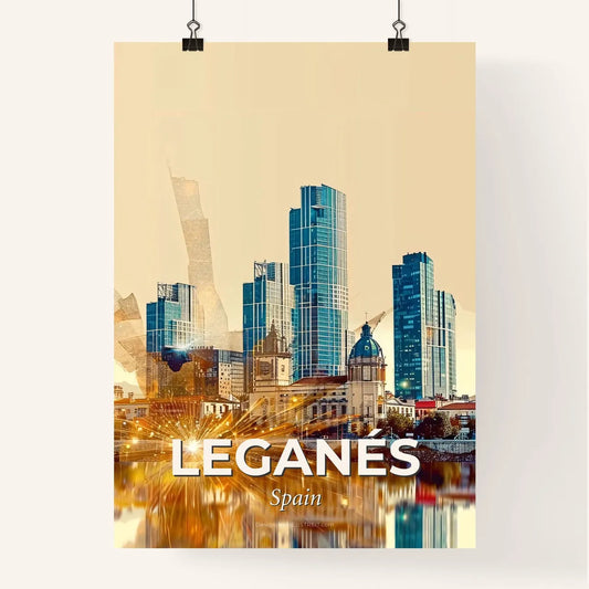 Leganés Spain Double Exposure Art Poster Poster