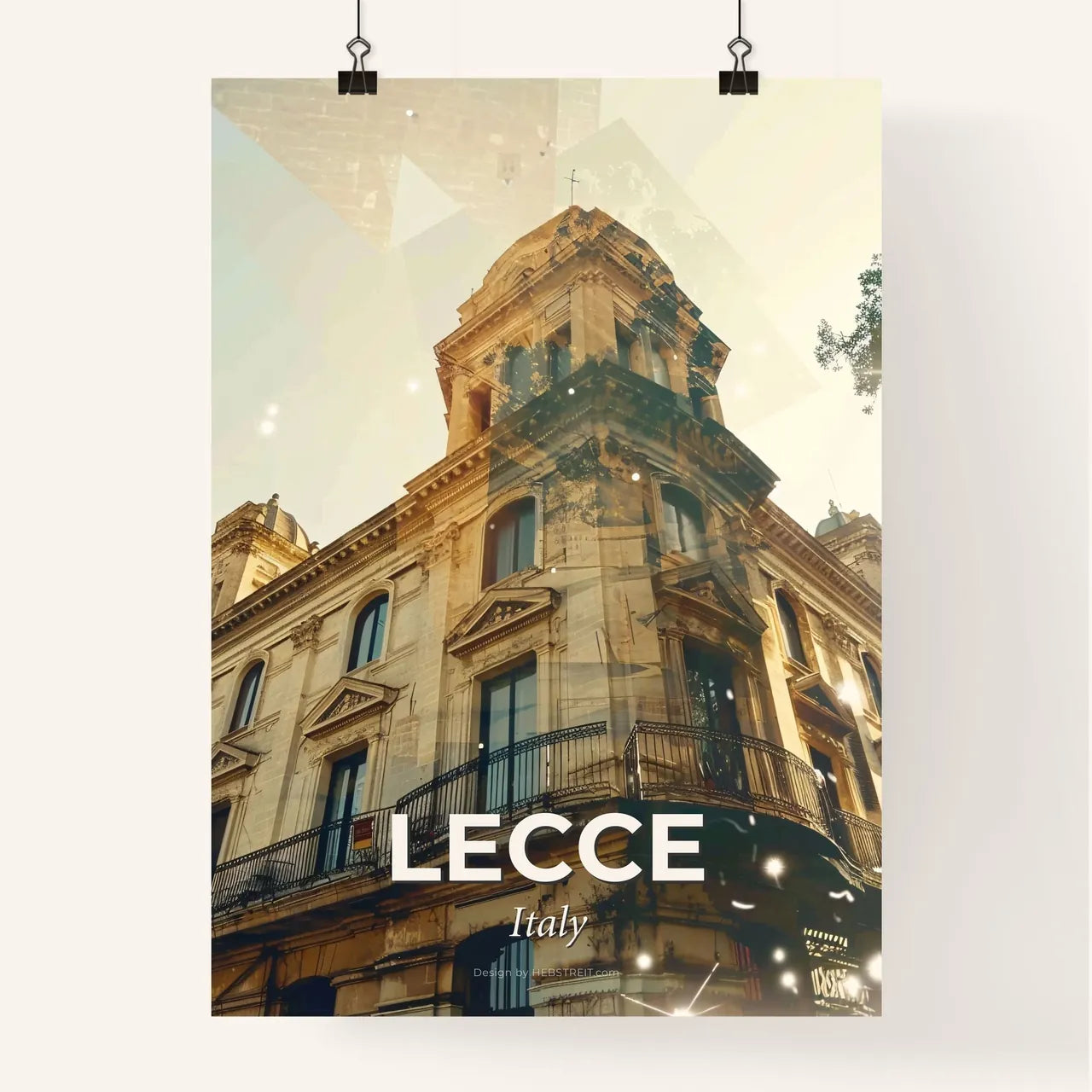 Lecce: Sunny Sparkles of Iconic Skyline Poster