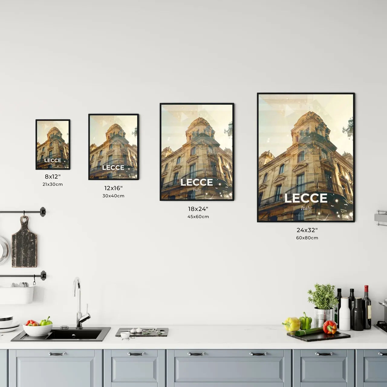 Lecce: Sunny Sparkles of Iconic Skyline Office Art