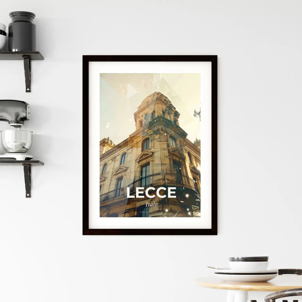 Lecce: Sunny Sparkles of Iconic Skyline Framed Print