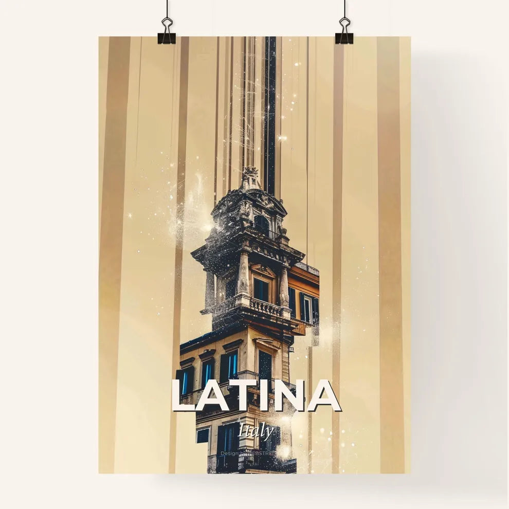 Latina: City Iconography Double Exposure Art Poster