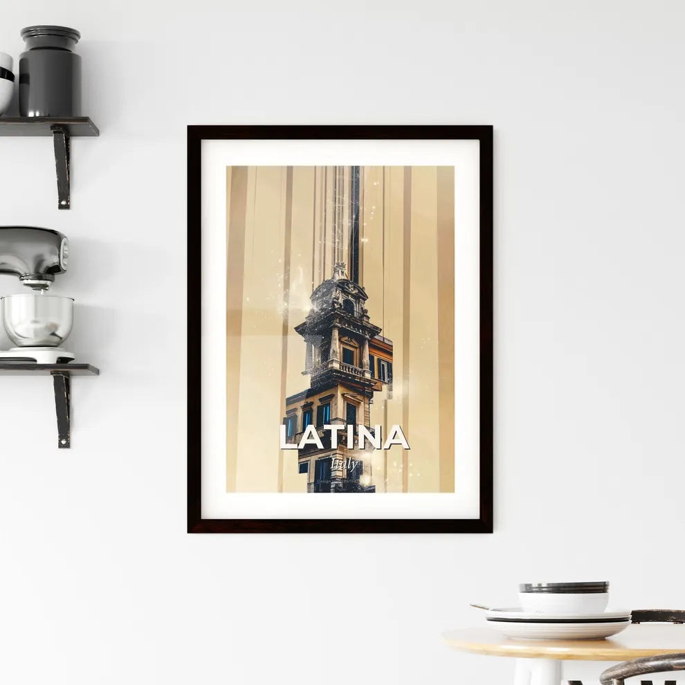 Latina: City Iconography Double Exposure Art Framed Print