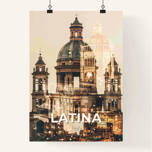 Latina City Skyline Art Composite Poster Poster