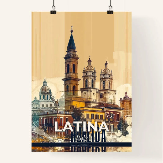 Latina City Lightscape Poster Print Poster