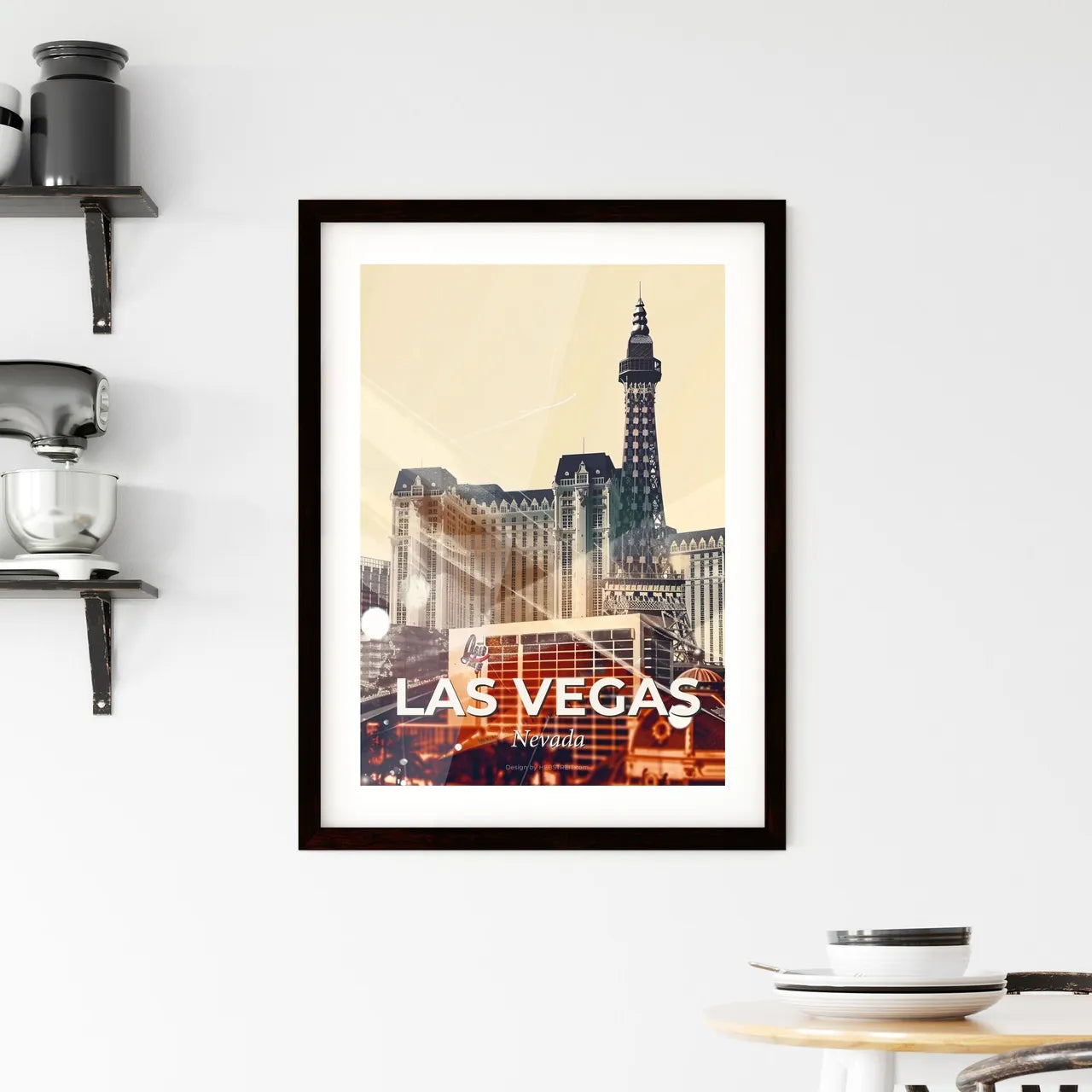 Las Vegas: Dreamy City Lightscape Framed Print