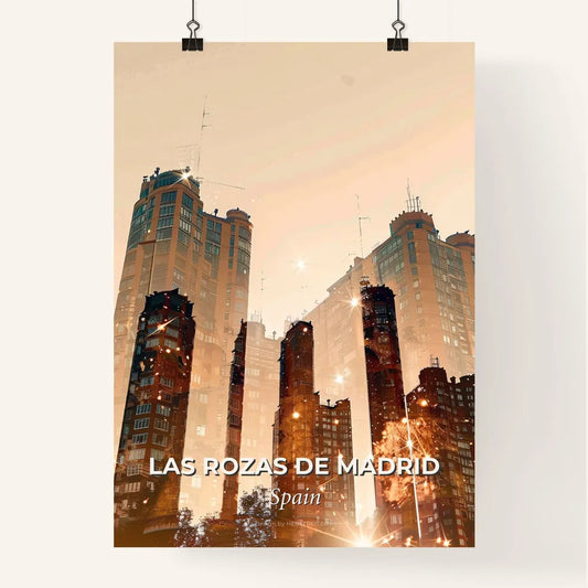 Las Rozas de Madrid Skyline Art Poster Poster
