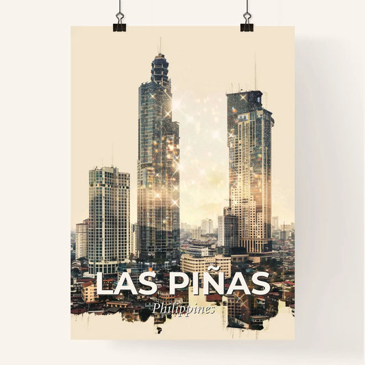 Las Piñas Skyline Composite Art Poster