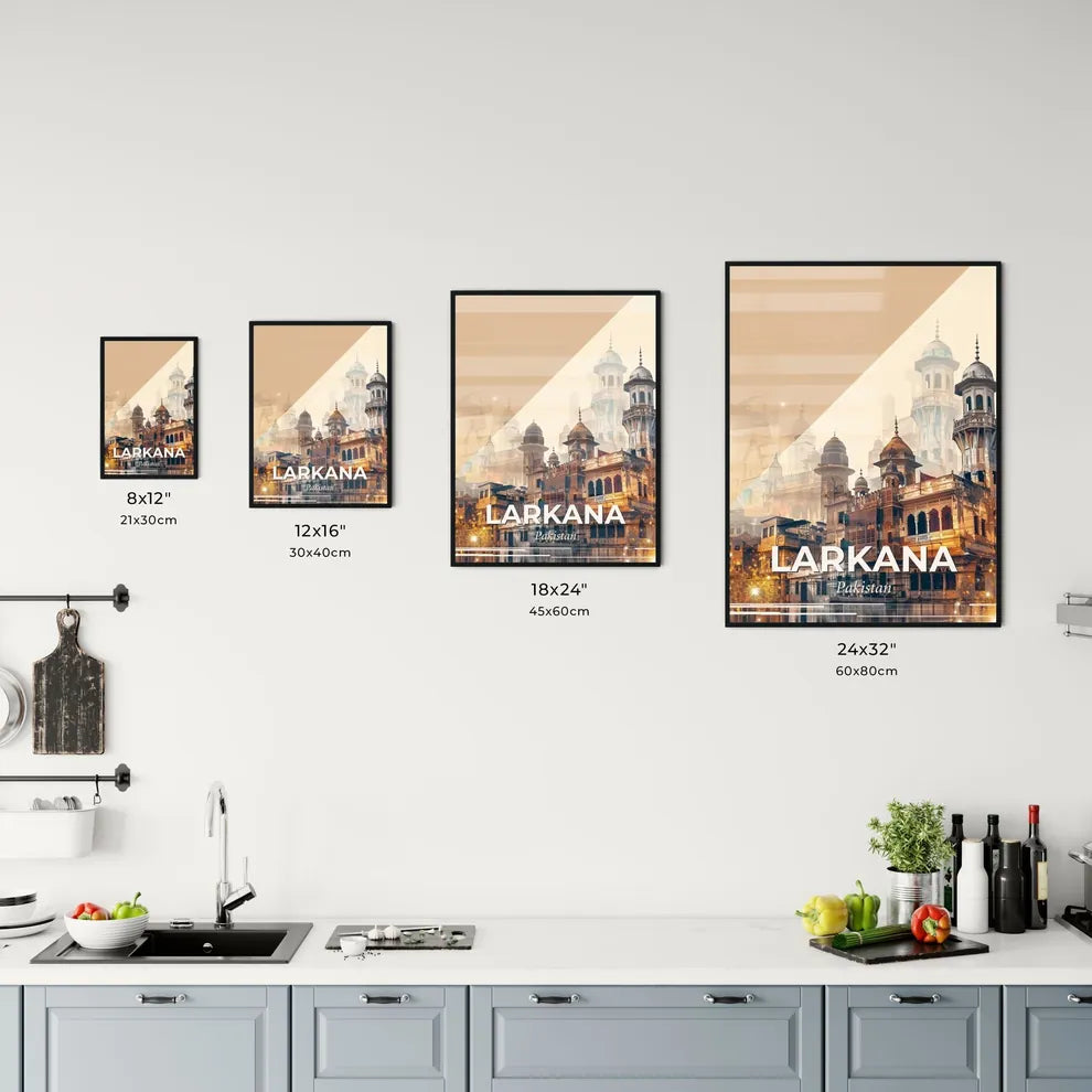 Larkana Skyline Architecture Composite Poster Office Art