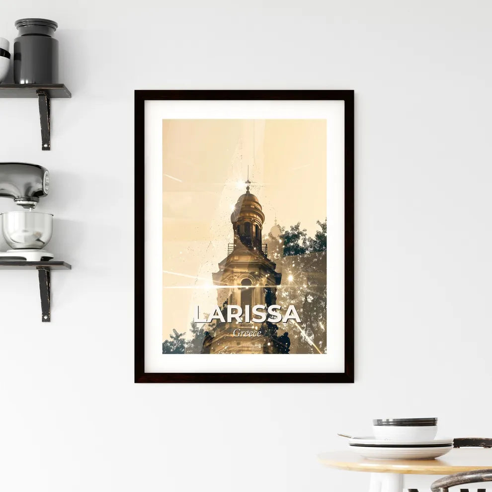 Larissa Skyline Composite Art Poster Silhouette Framed Print