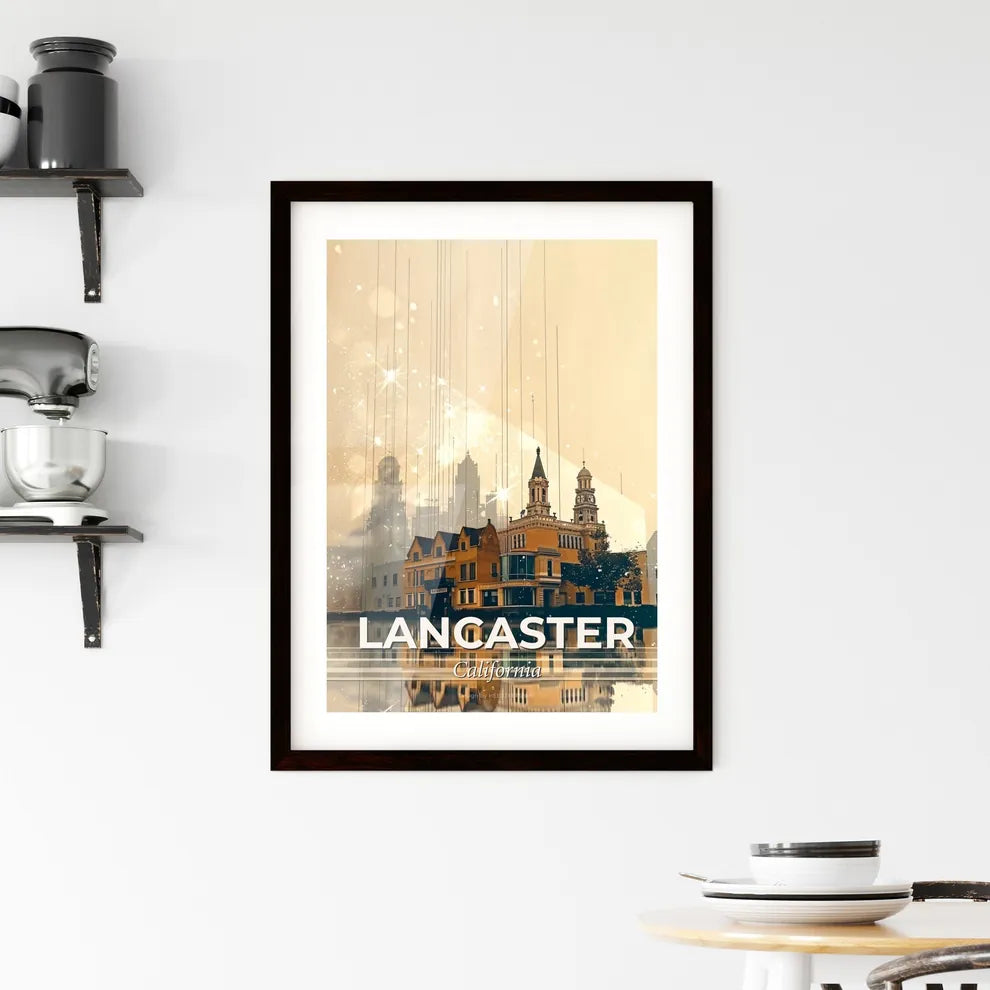 Lancaster Skyline Illuminated Beauty Framed Print