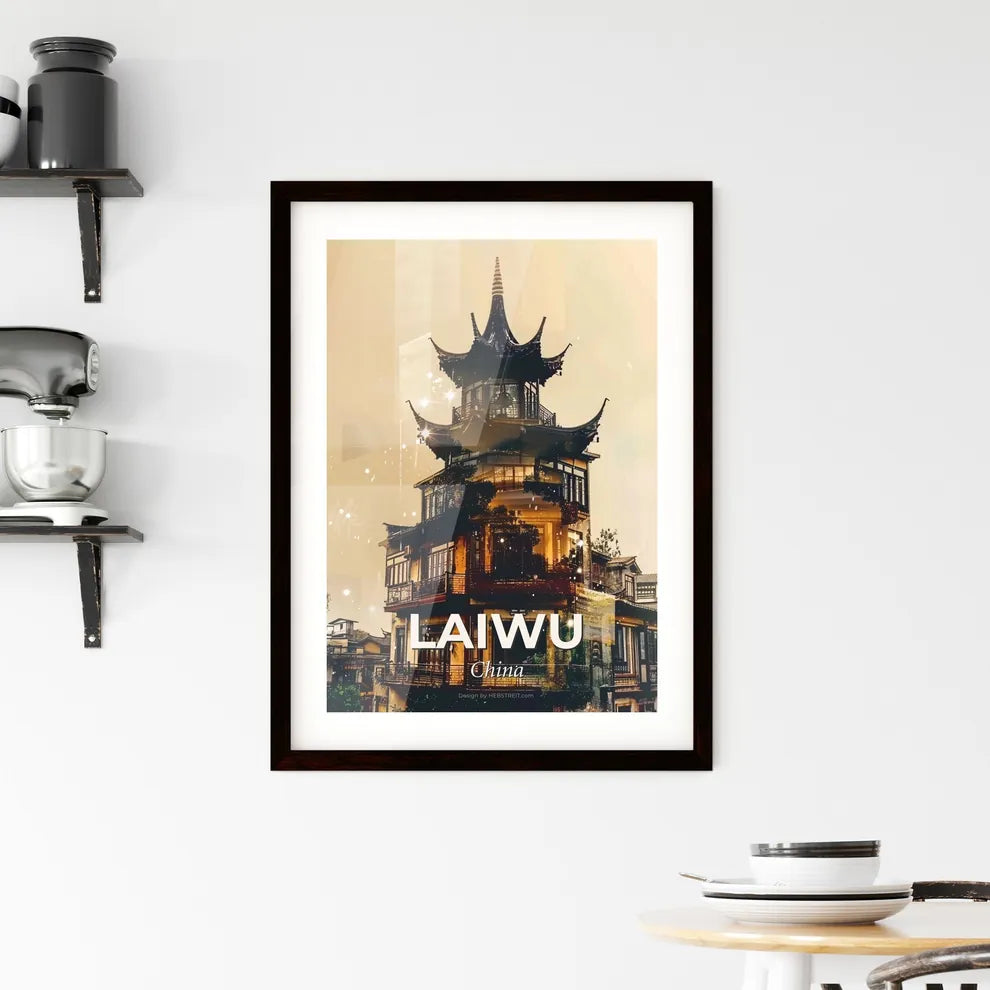Cityscape Laiwu China Skyline Architecture Artwork Framed Print