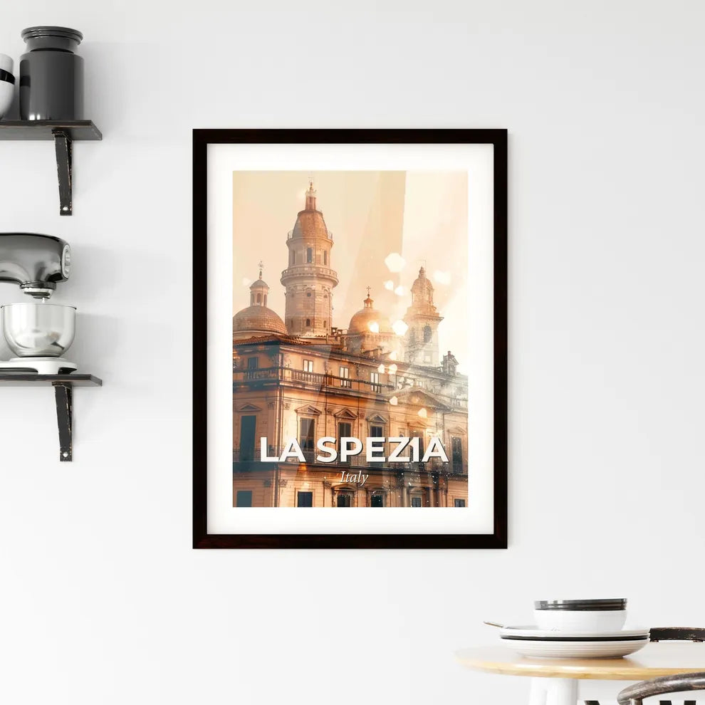 La Spezia City Skyline Poster Art Framed Print
