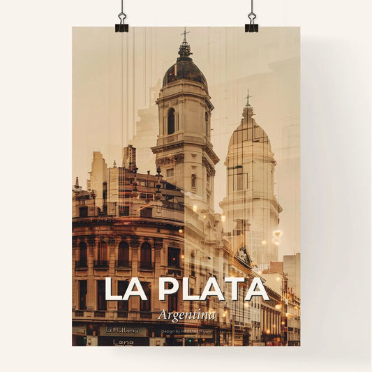 La Plata City Skyline Minimalist Poster Poster