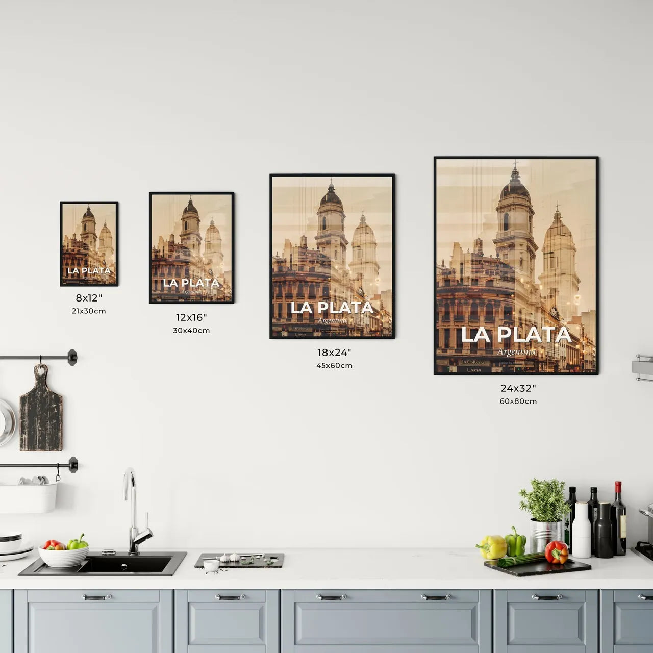 La Plata City Skyline Minimalist Poster Office Art