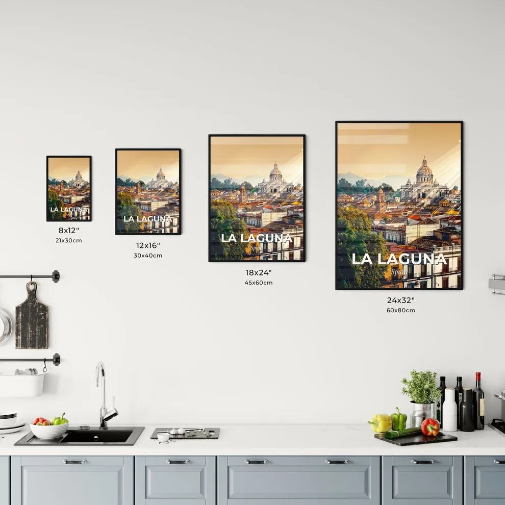 La Laguna Skyline Minimalist Art Poster Office Art