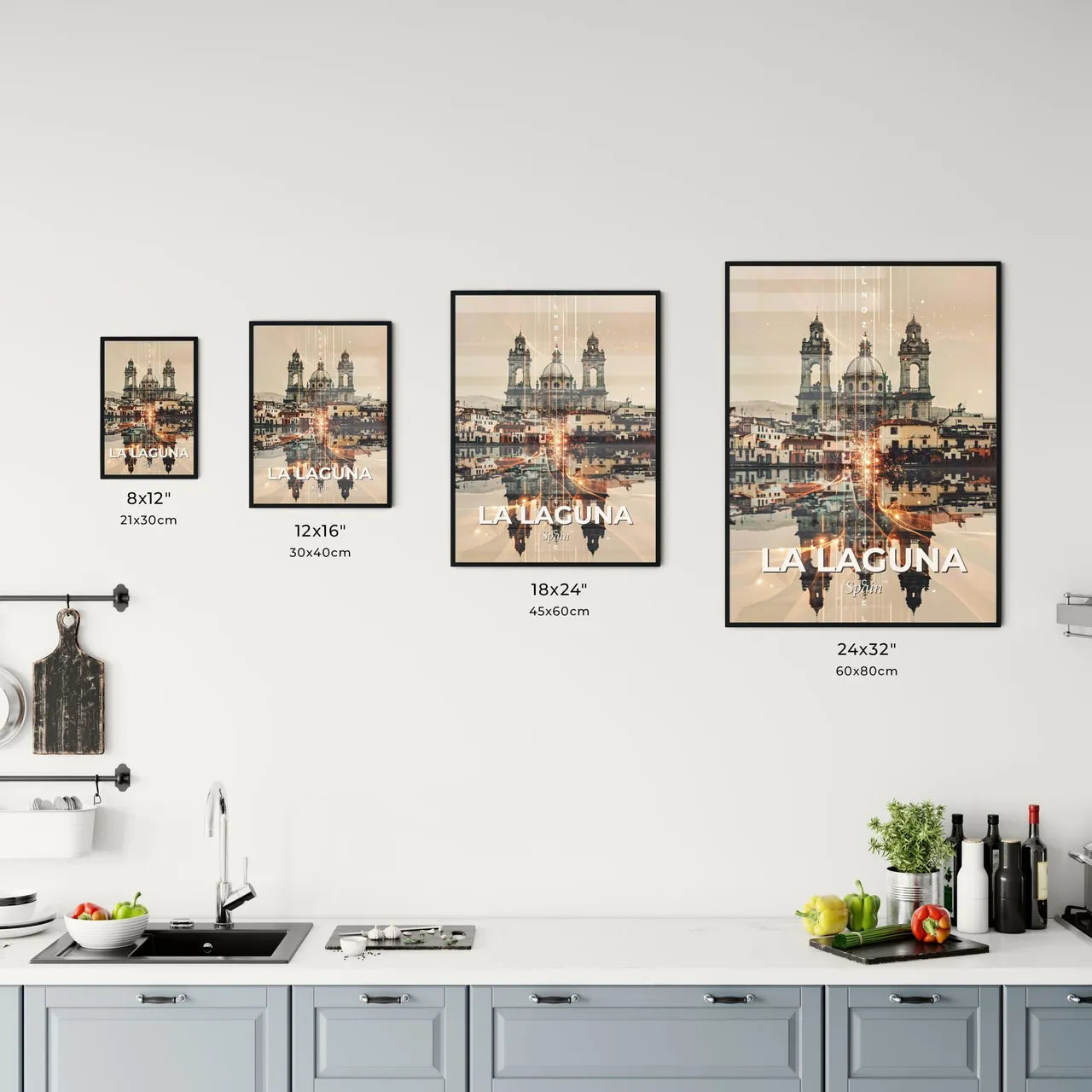 La Laguna Skyline Double Exposure Poster Art Office Art