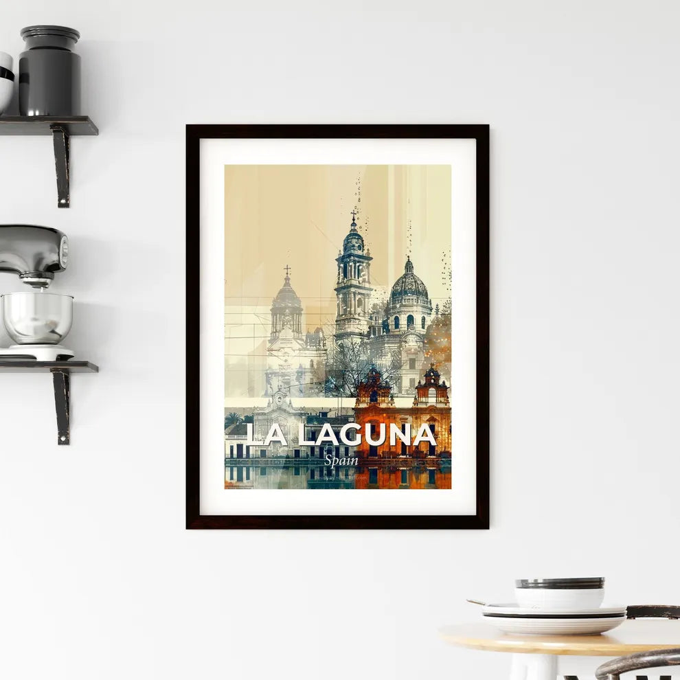 La Laguna Skyline Art Composite Poster Framed Print