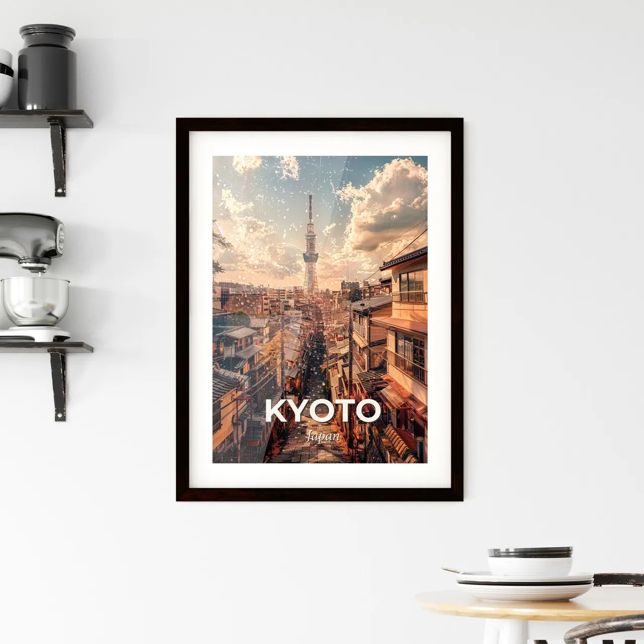Kyoto Nightfall: Lights and Colors of Japan Framed Print