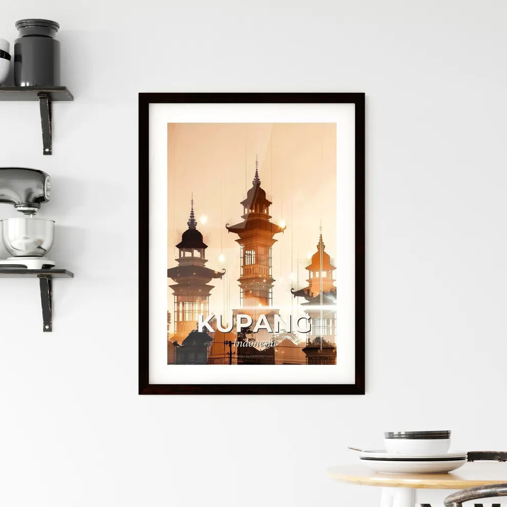 Kupang Composite Skyline Wonders Framed Print