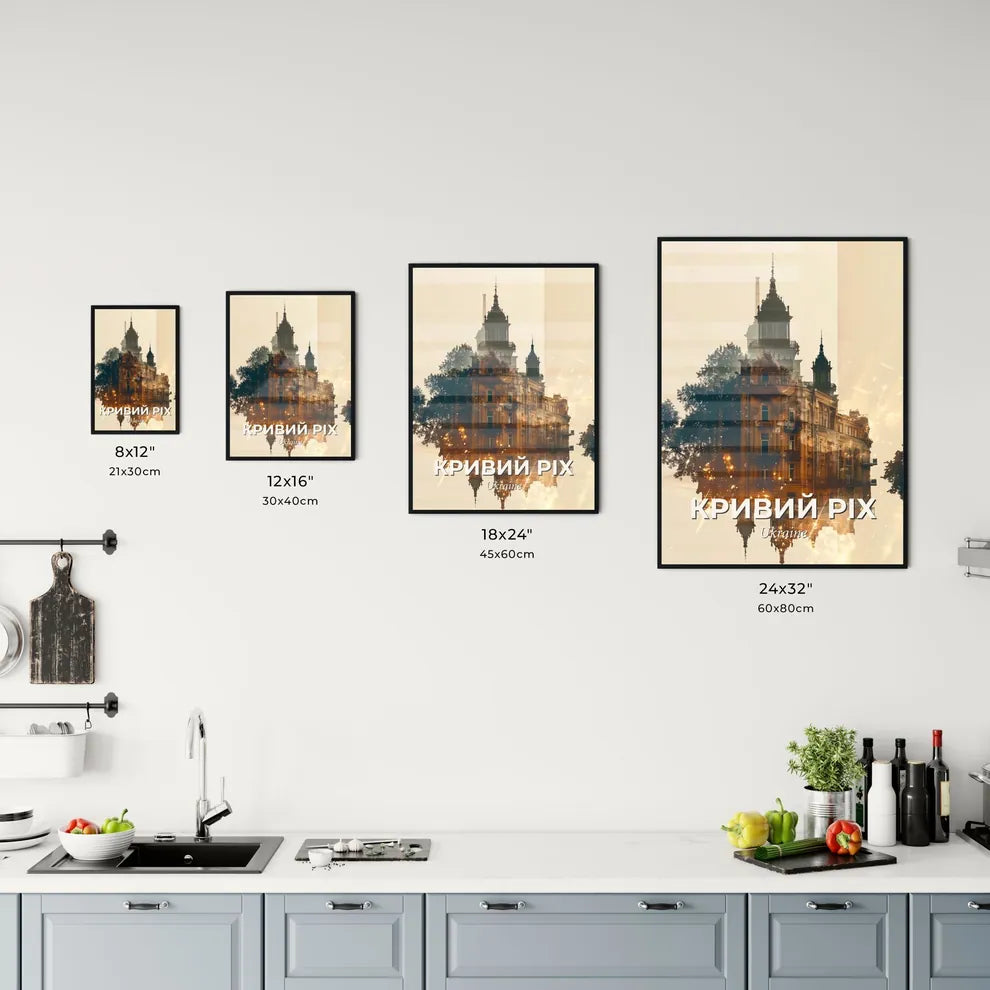 Kryvyi Rih Cityscape Art: Double Exposure Delight Office Art