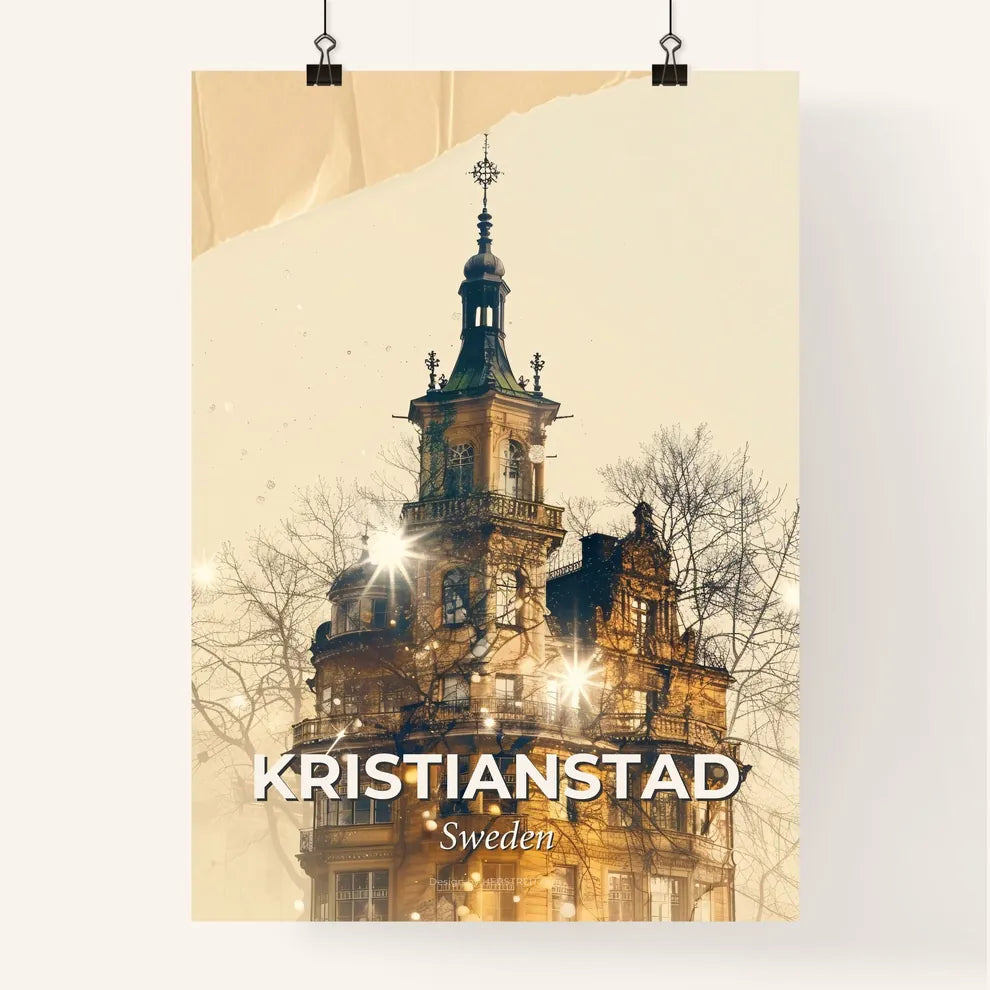 Kristianstad Cityscape Composite Artwork Poster Poster
