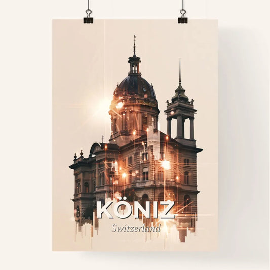 KÃ¶niz Skyline Art Minimalist Poster Design Poster