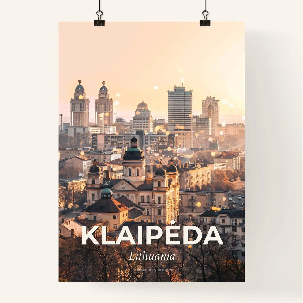 Klaipeda City Lightscapes Poster Art Poster