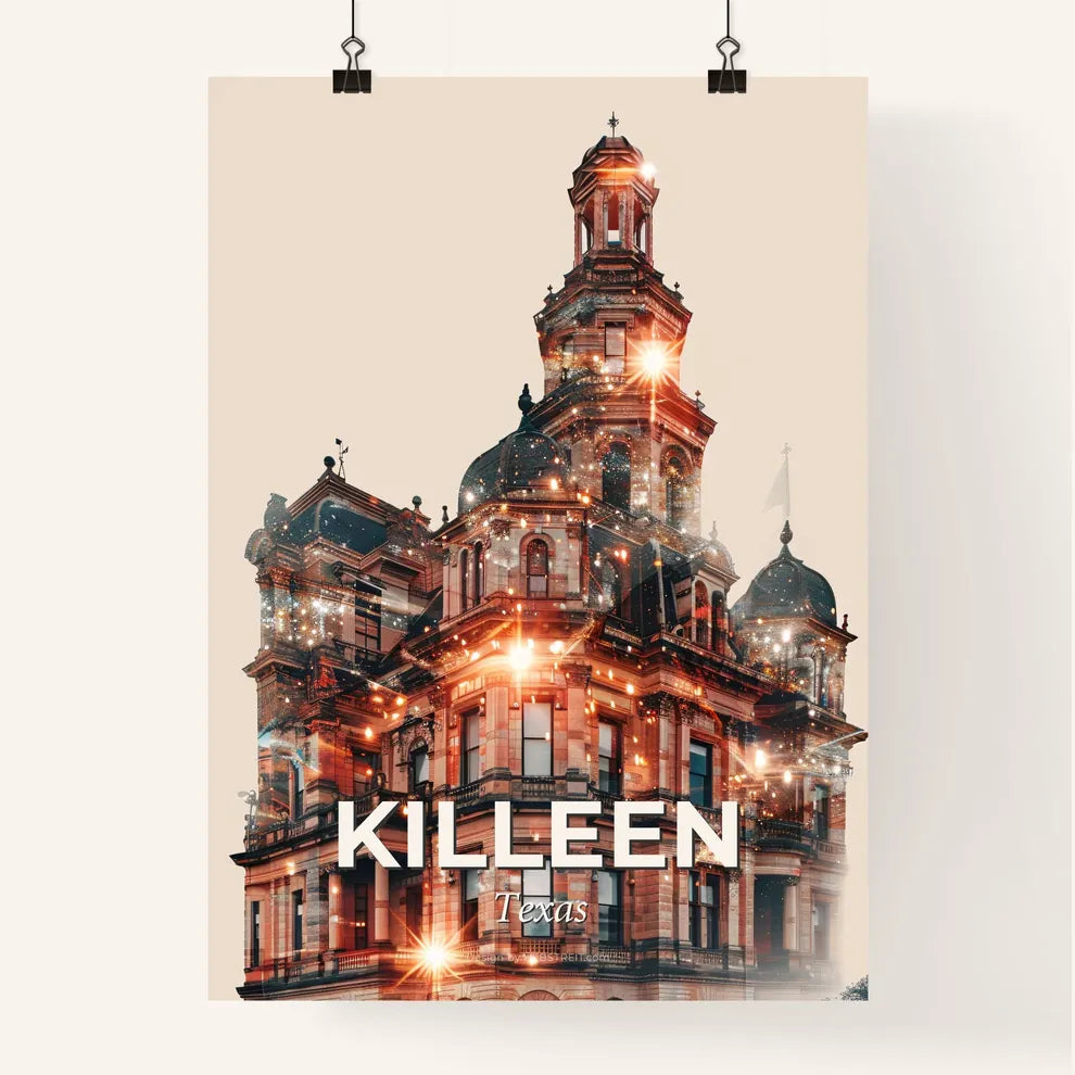 Killeen, Texas: City Skyline and Architecture Composite Poster
