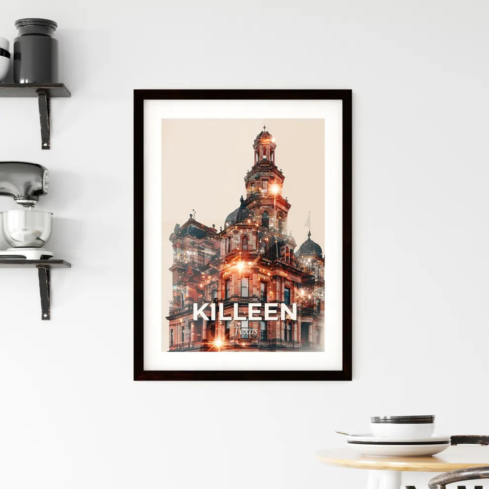 Killeen, Texas: City Skyline and Architecture Composite Framed Print