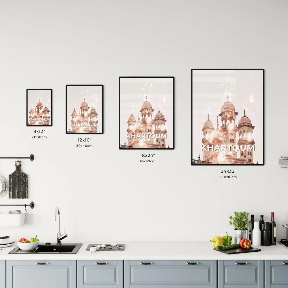 Khartoum Skyline Minimalistic Double Exposure Art Office Art