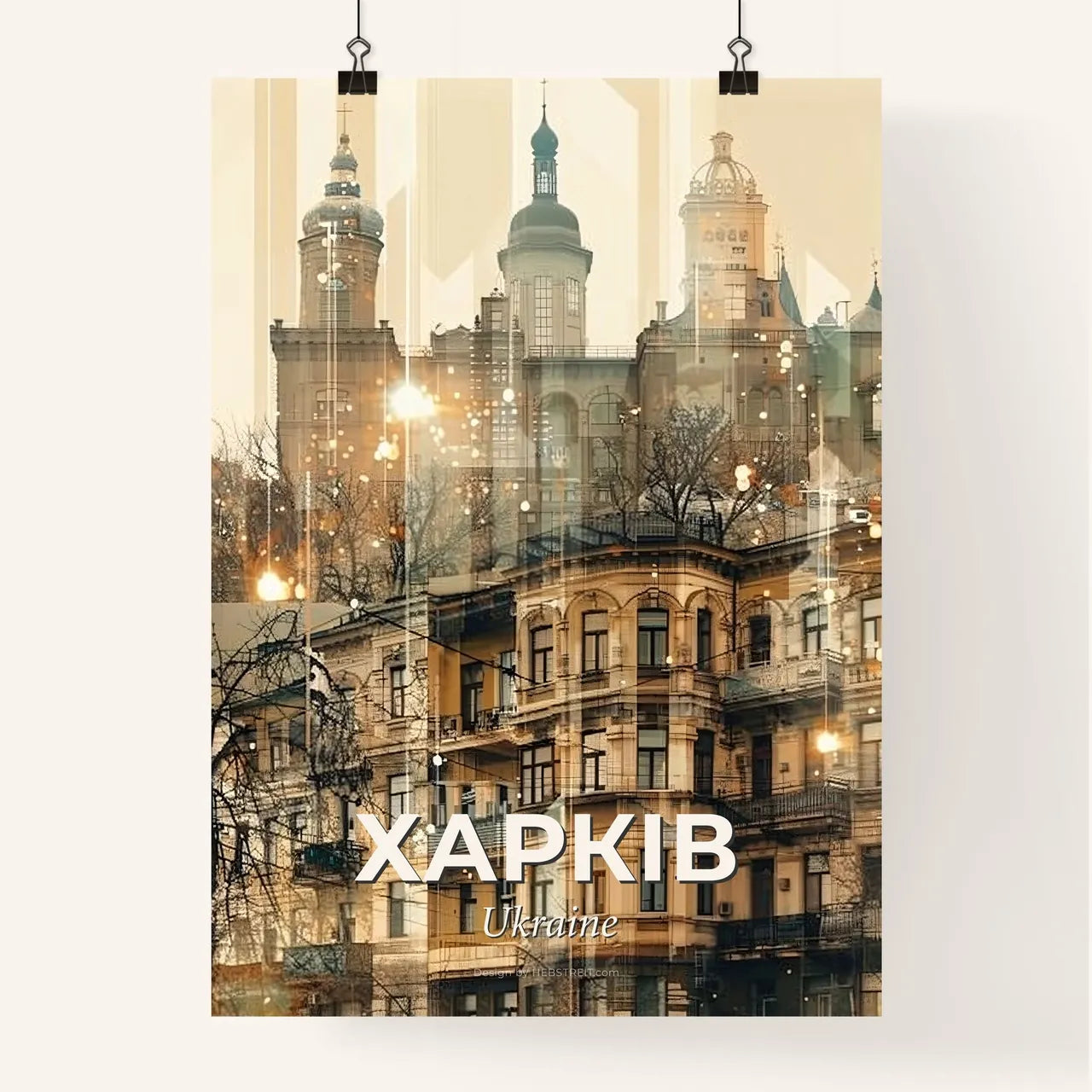 Kharkiv Skyline Du Poster
