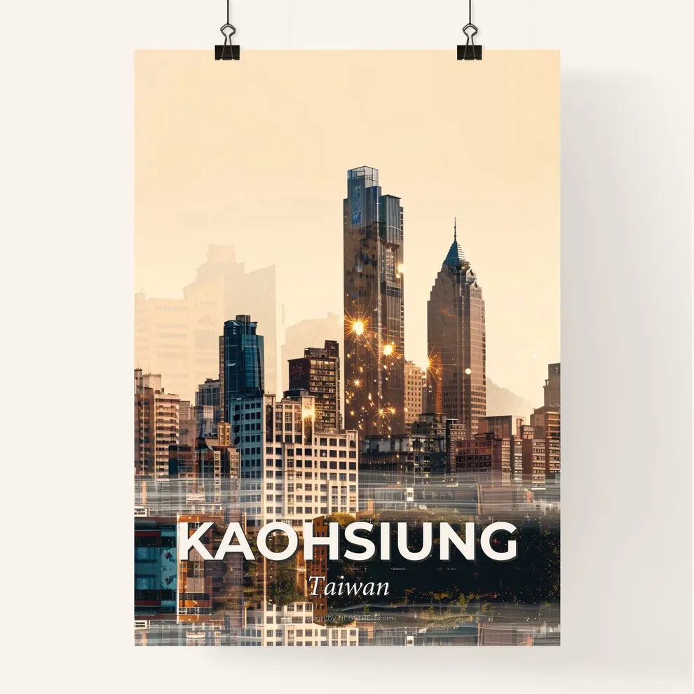 Kaohsiung: Cityscape Art Masterpiece Poster