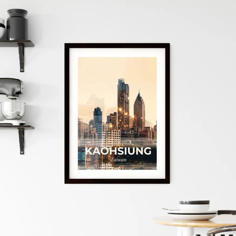 Kaohsiung: Cityscape Art Masterpiece Framed Print