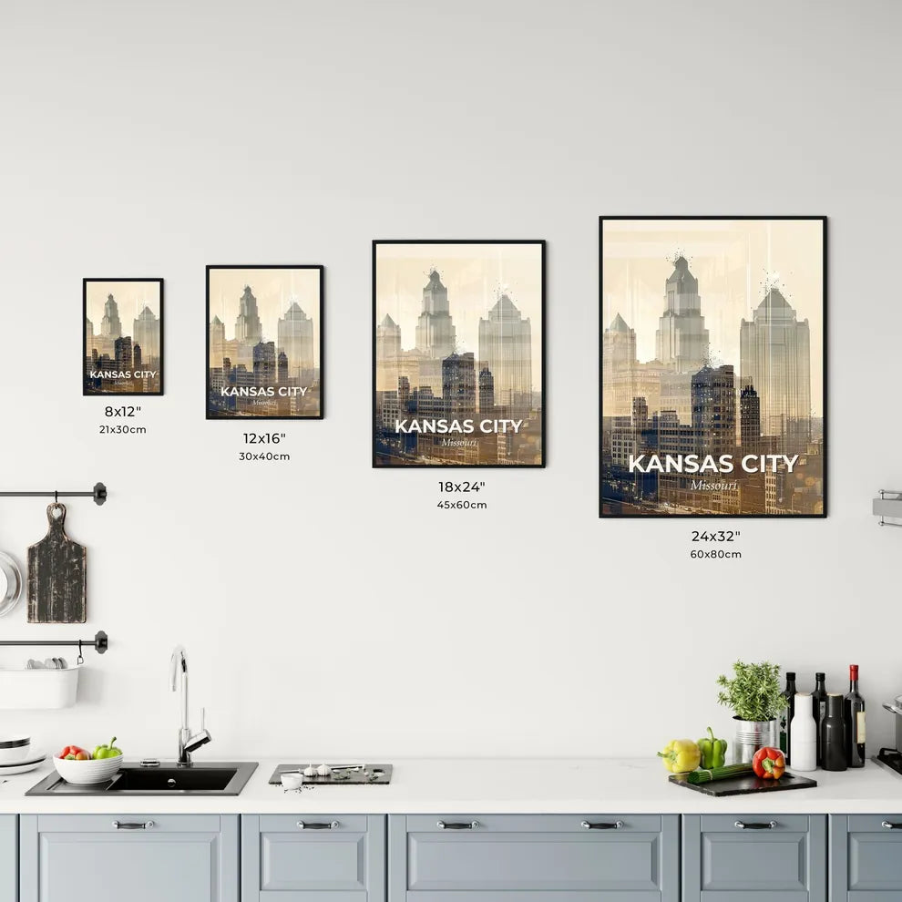 Kansas City Cityscape Sparkles Composite Office Art
