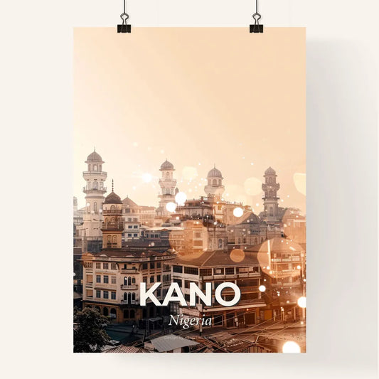 Kano Nigeria Skyline Composite Art Poster Poster