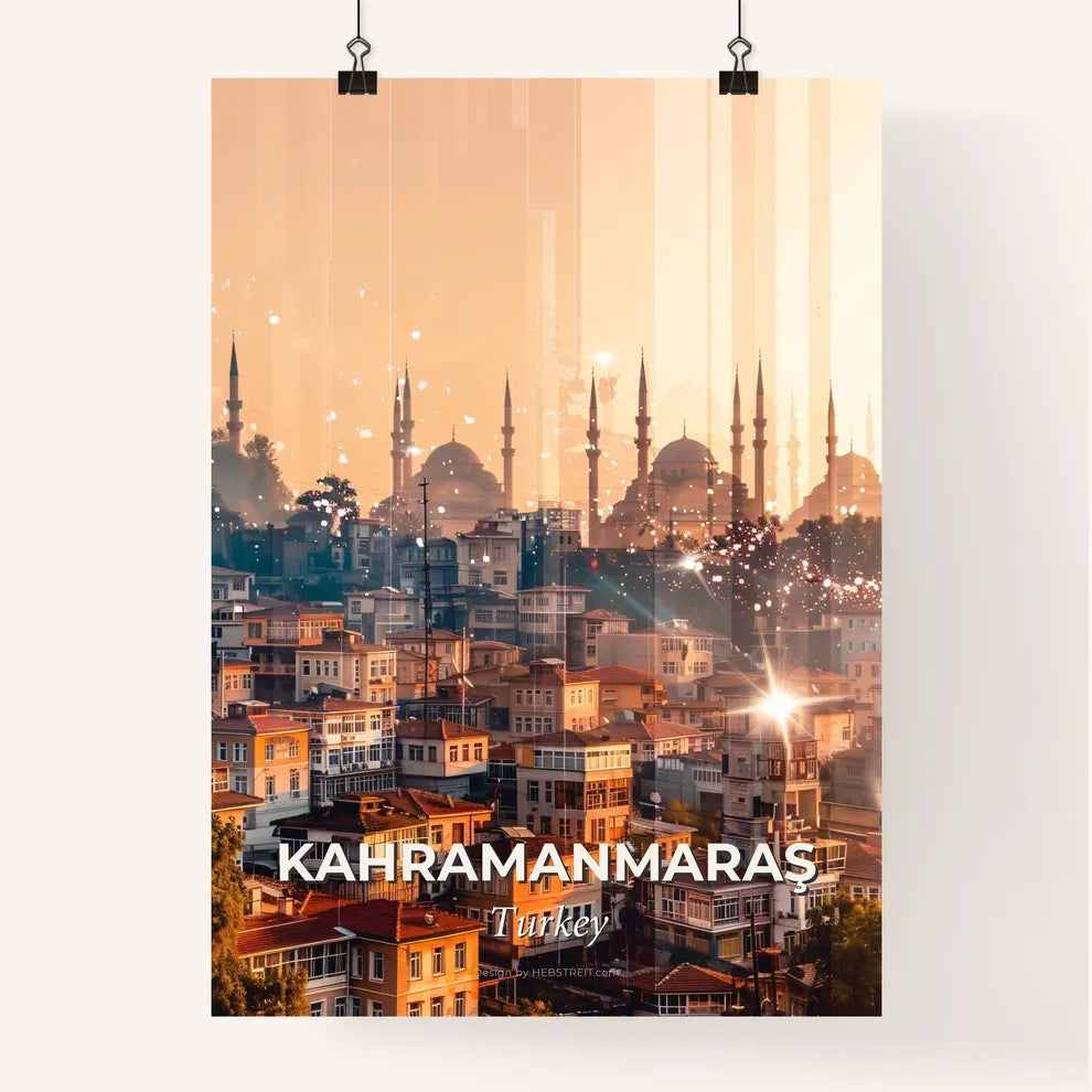 KahramanmaraÅŸ City Skyline Composite Art Poster