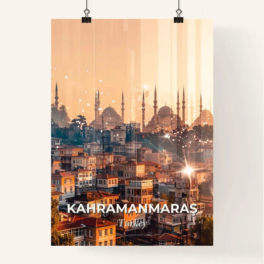 KahramanmaraÅŸ City Skyline Composite Art Poster