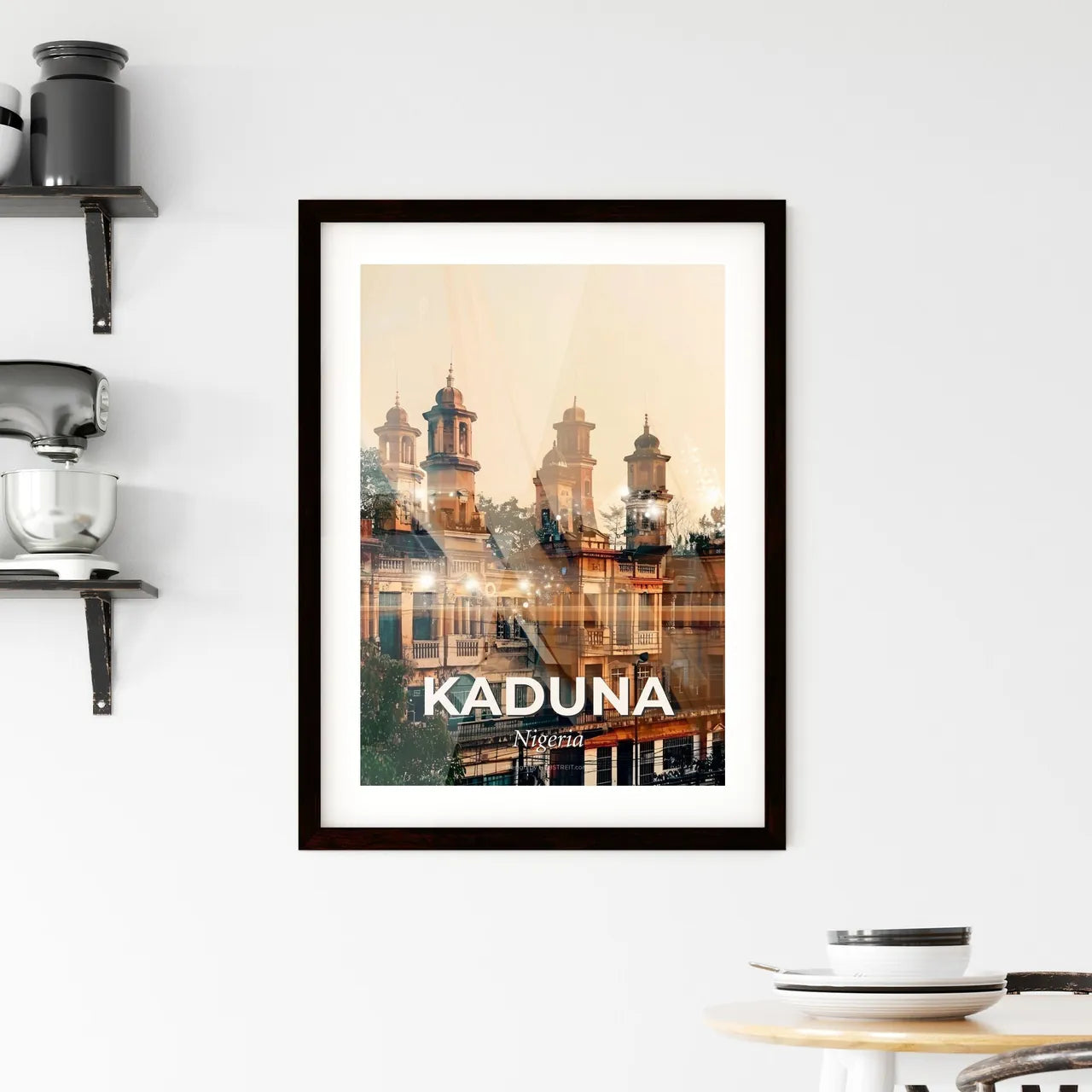 Kaduna Nigeria Cityscape Poster Art Framed Print