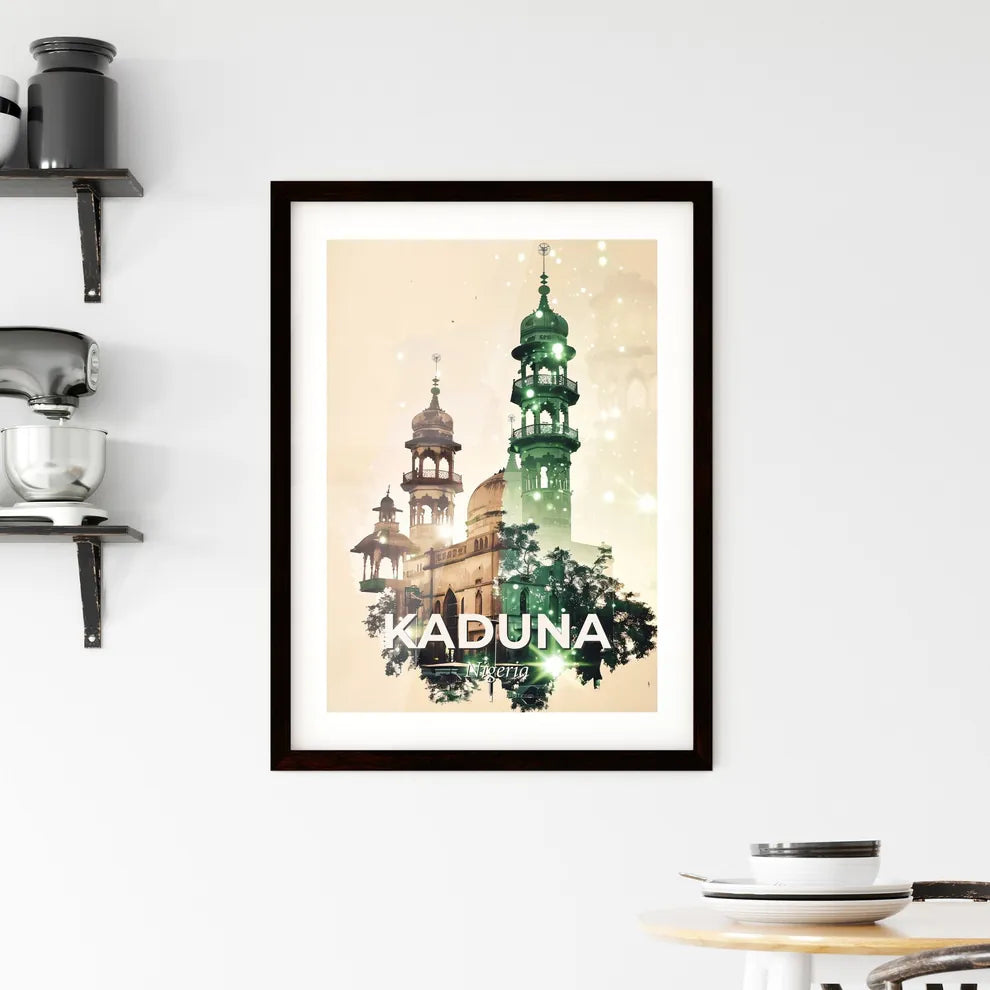 Kaduna Skyline Double Exposure Composite Framed Print