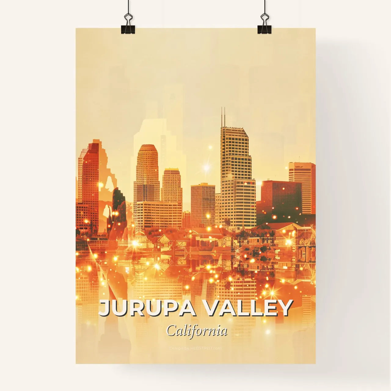 Jurupa Valley Skyline Poster