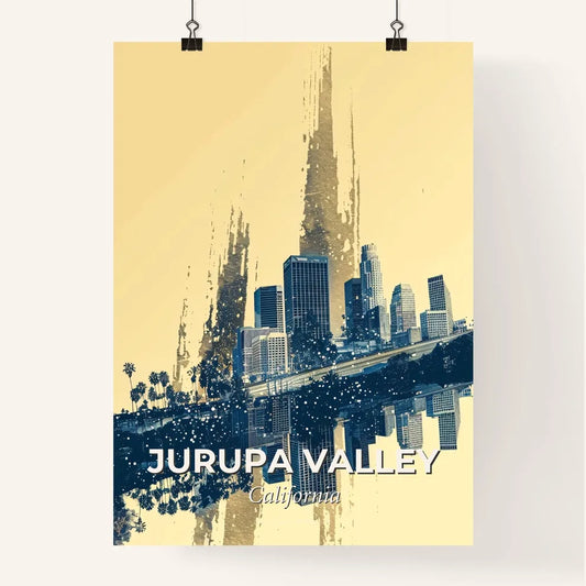 Jurupa Valley Skyline Art Poster