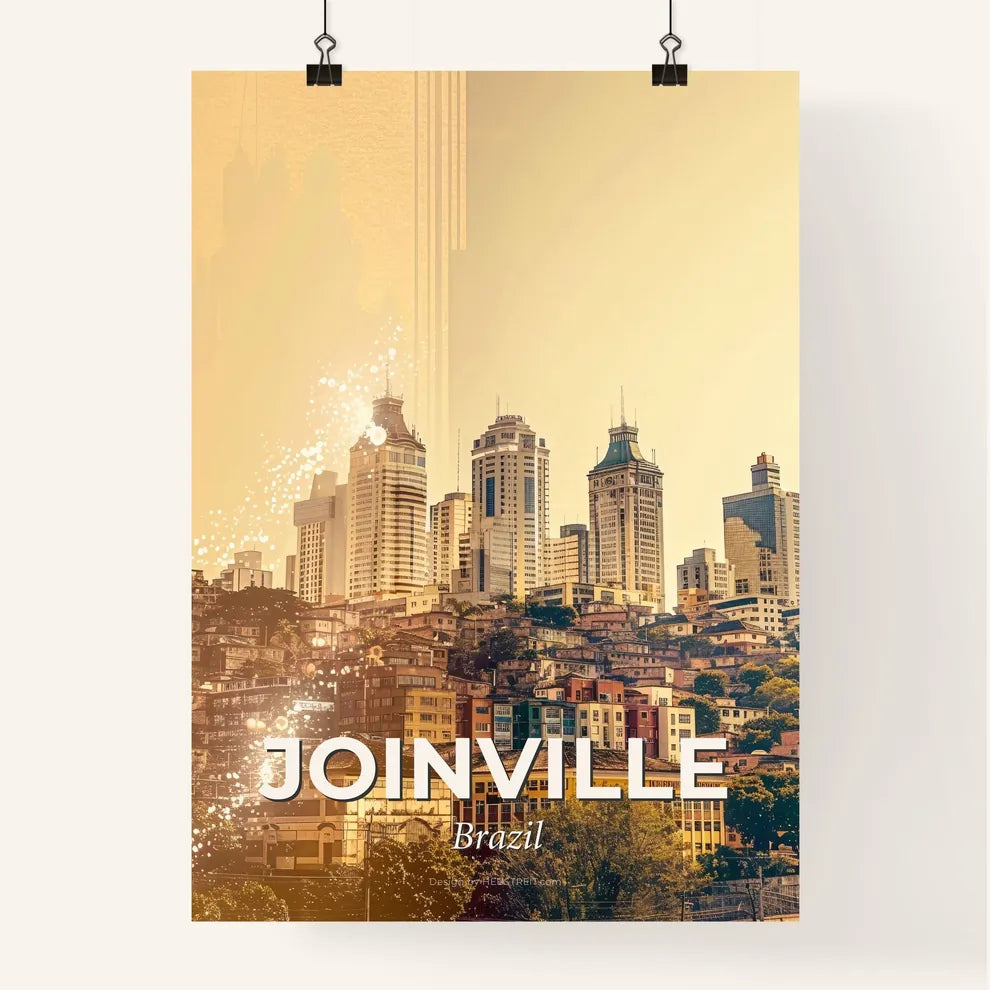 Joinville Skyline Composite Art Poster Poster