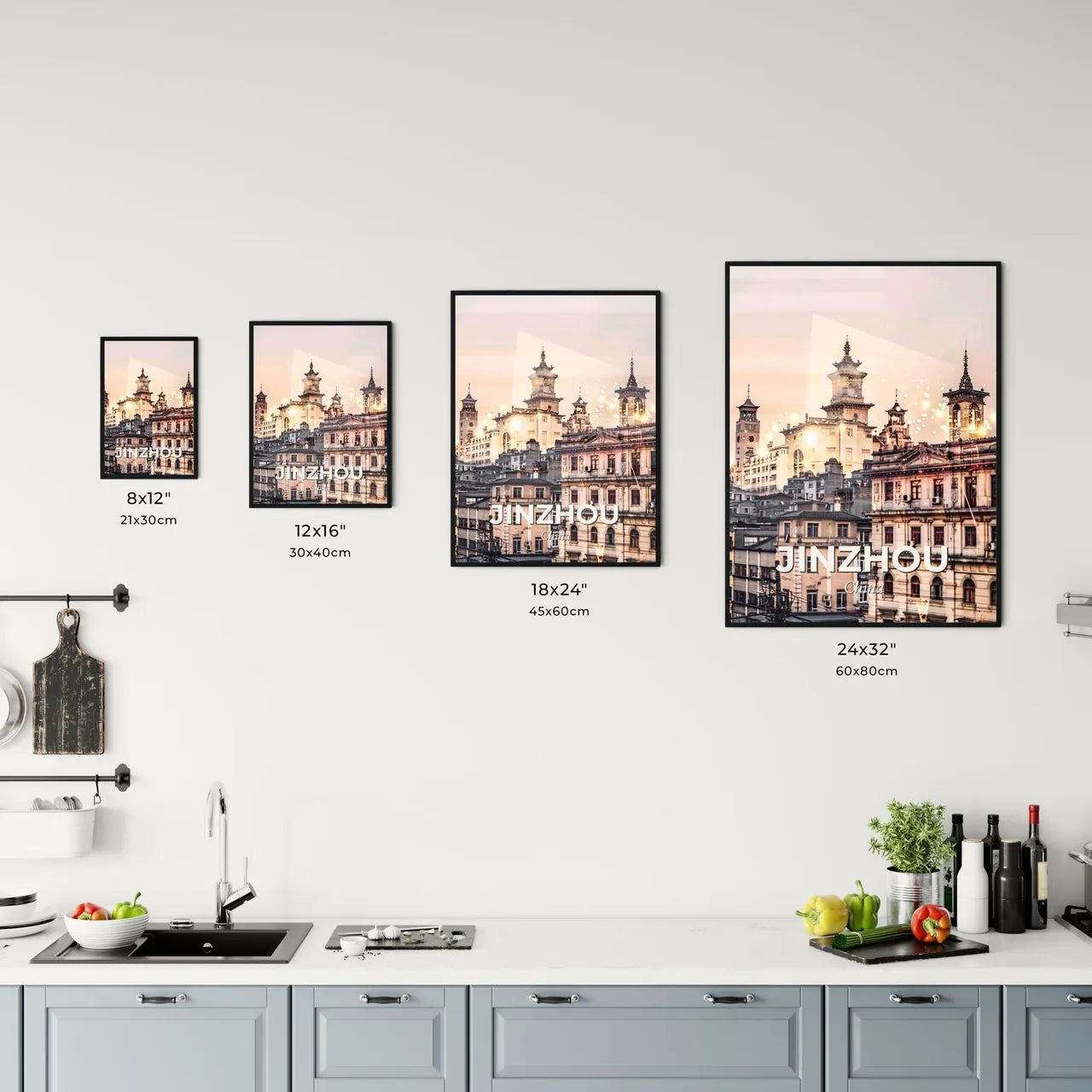 Jinzhou Skyline Composite Art Poster Office Art